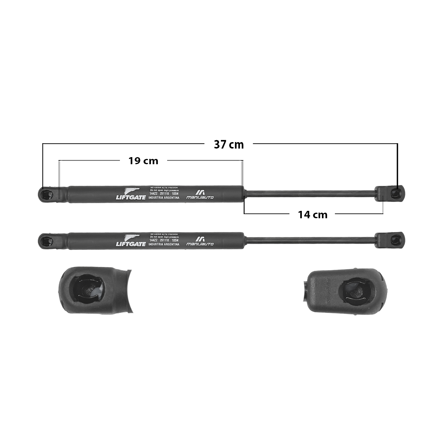 AMORTIGUADOR VIDRIO TRASERO FORD BRONCO /TRASERA/DERECHO/IZQUIERDO