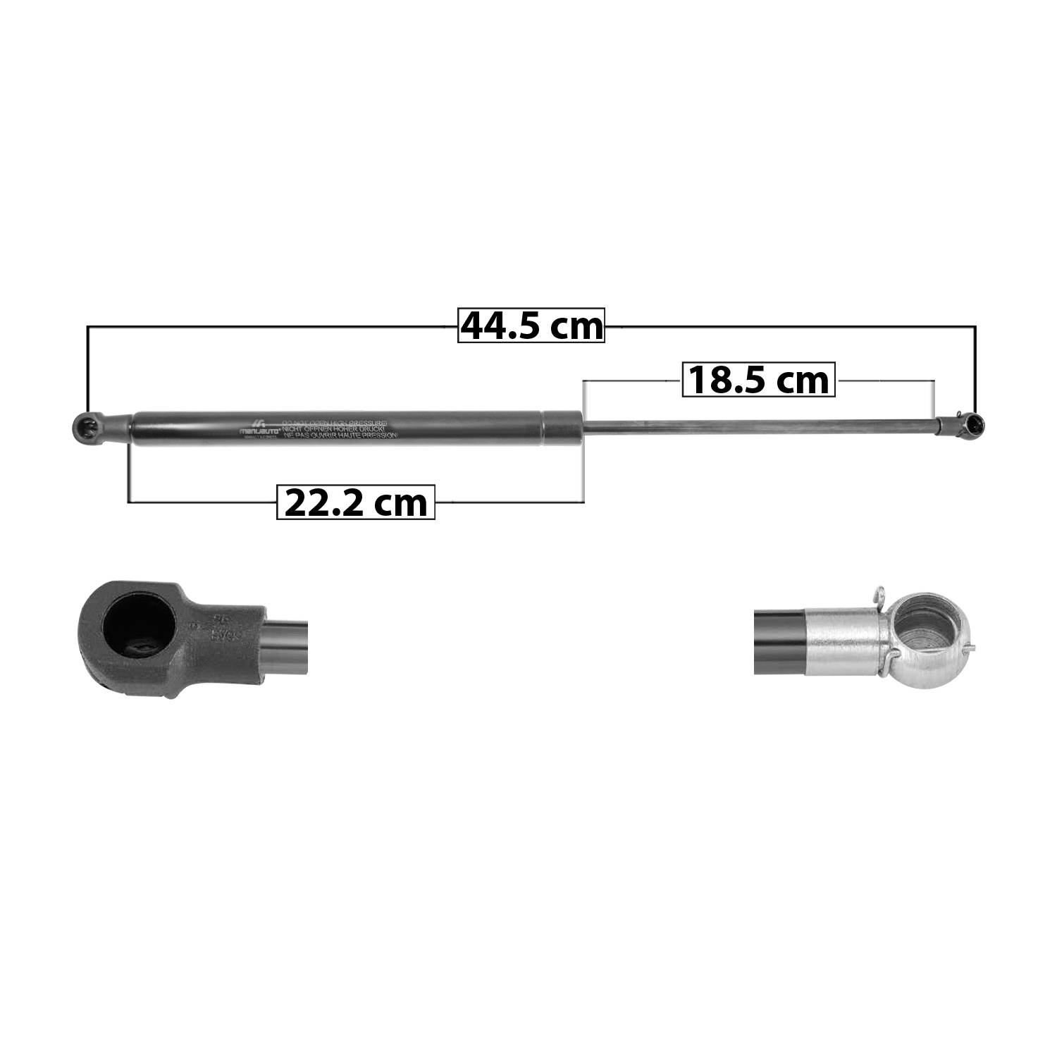 AMORTIGUADOR 5TA PUERTA SMART FORTWO /DERECHO/IZQUIERDO