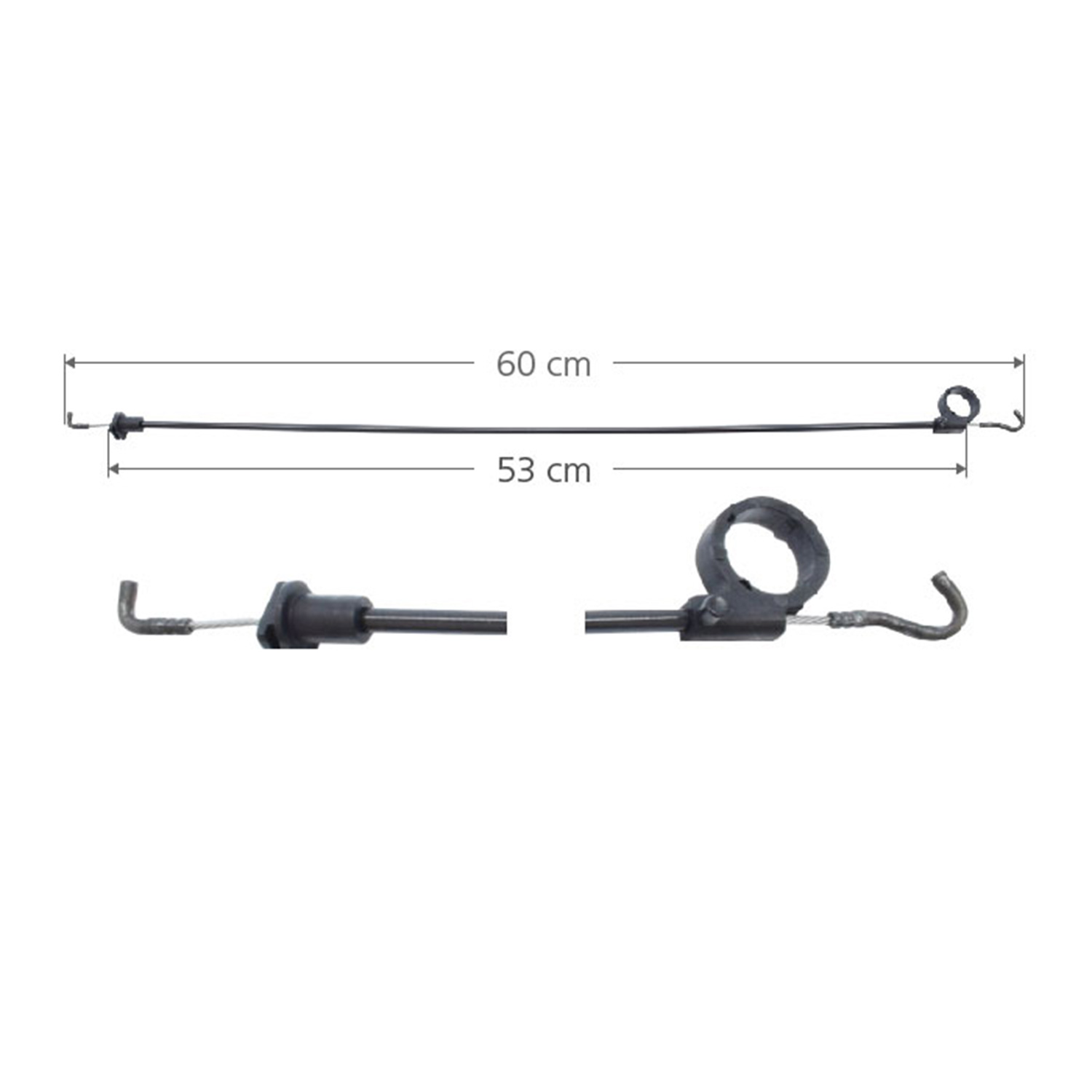 CHICOTE CERRADURA VOLKSWAGEN POINTER /TRASERA/IZQUIERDO