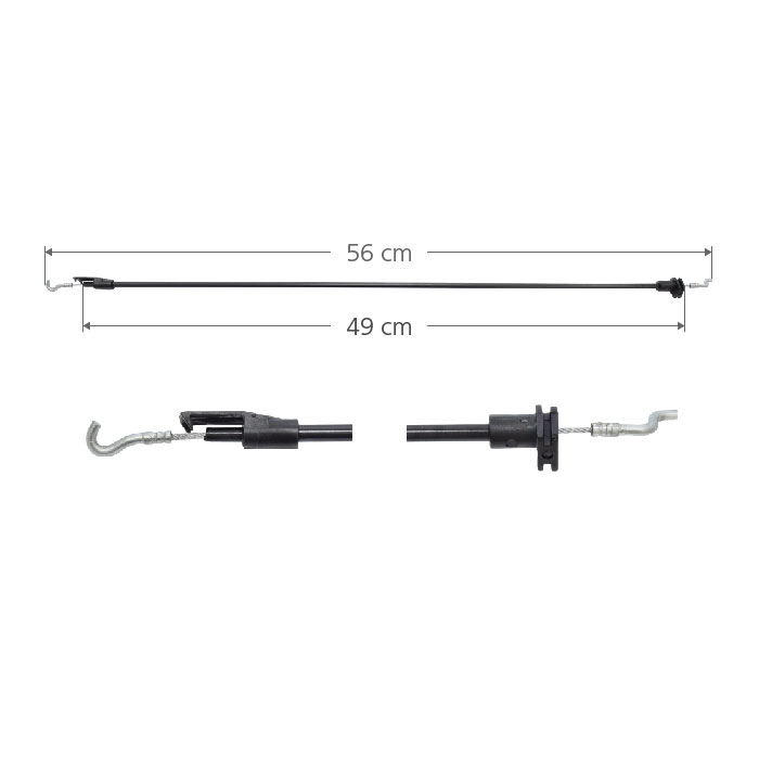 CHICOTE CERRADURA VOLKSWAGEN CROSSFOX /DELANTERA/DERECHO/IZQUIERDO